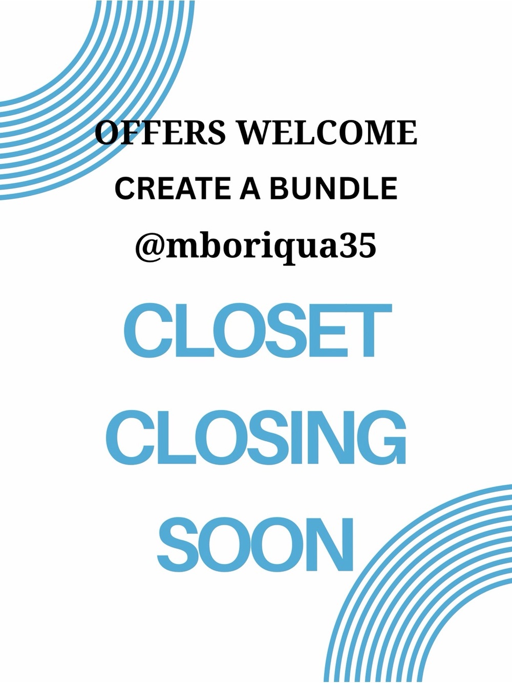 💙    Closet Closing Soon    💙 Closet Closing Soon 💙